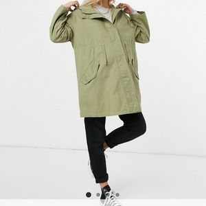 ASOS Green Maternity Parka